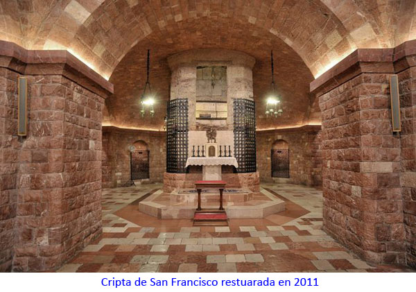 Cripta de San Francisco restuarada en 2011