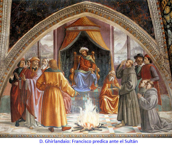 D. Ghirlandaio: Francisco predica ante el Sultán