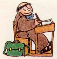 Dibujo Franciscano: Pupitre.