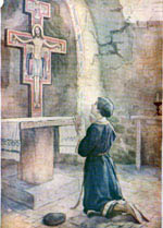 Fco ante el Crucifijo