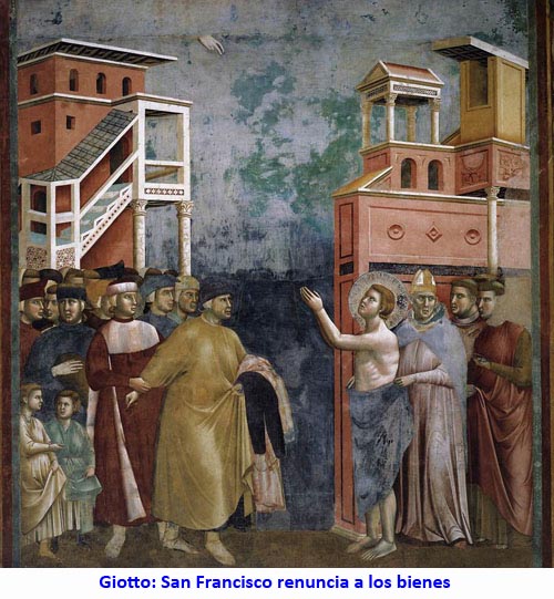 Giotto: San Francisco renuncia a los bienes