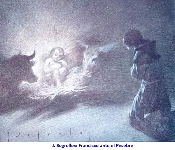 J. Segrelles: Francisco ante el Pesebre