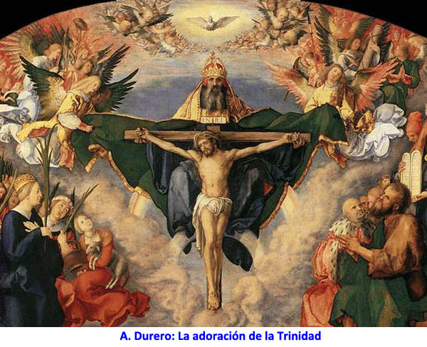 A. Durero: La adoración de la Trinidad