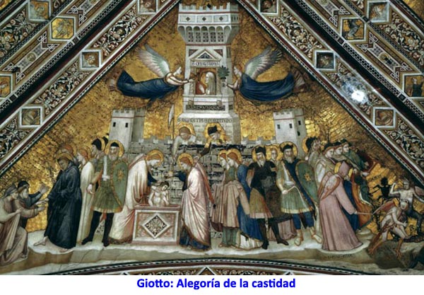 Giotto: Alegoría de la castidad