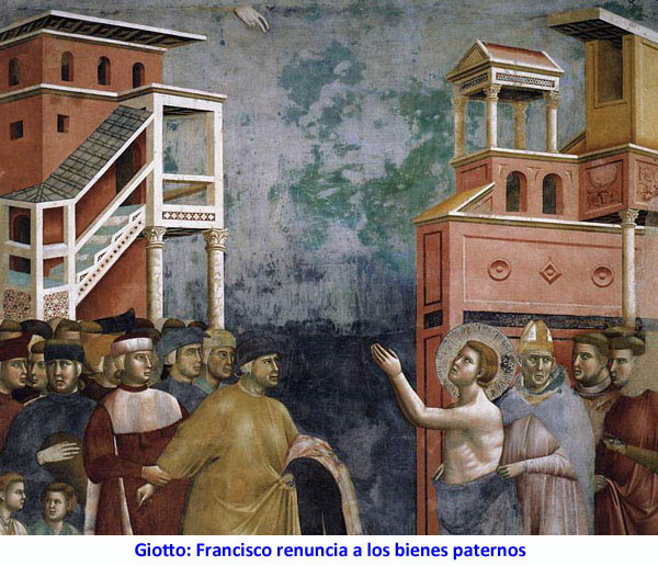Giotto: Francisco renuncia a los bienes paternos