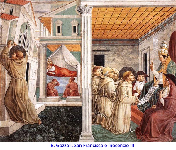 B. Gozzoli: San Francisco e Inocencio III