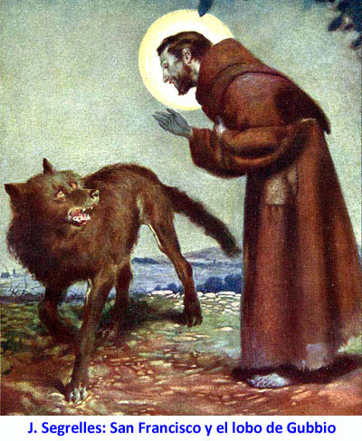 J. Segrelles: San Francisco y el lobo de Gubbio