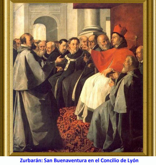 Zurbarán: San Buenaventura en el Concilio de Lyón