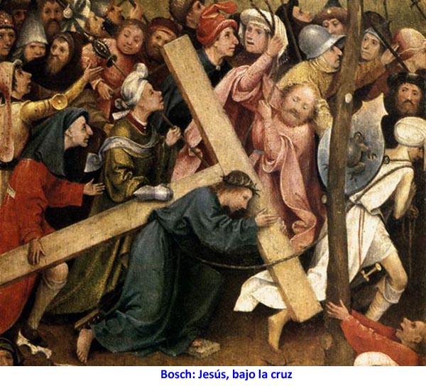 Bosch: Jesús, bajo la cruz