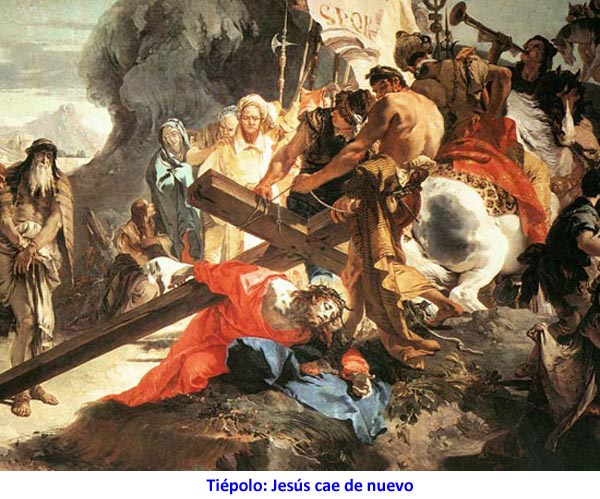 Tiépolo: Jesús cae de nuevo