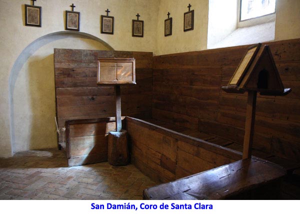 San Damián, Coro de Santa Clara