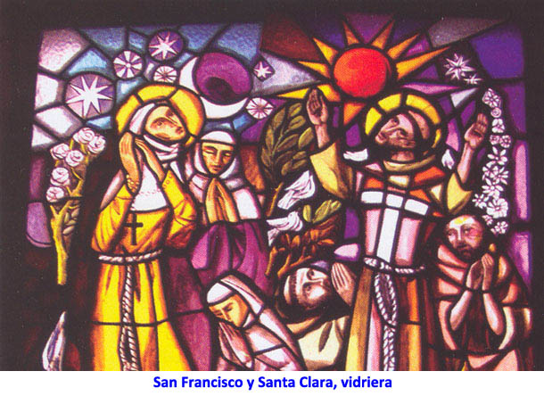 San Francisco y Santa Clara, vidriera