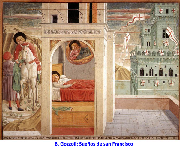 B. Gozzoli: Sueños de san Francisco