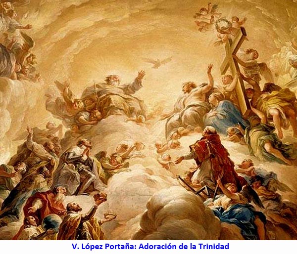 V. López Portaña: Adoración de la Trinidad