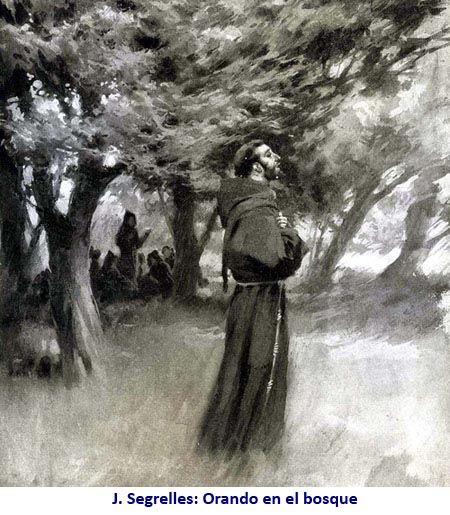 J. Segrelles: Orando en el bosque