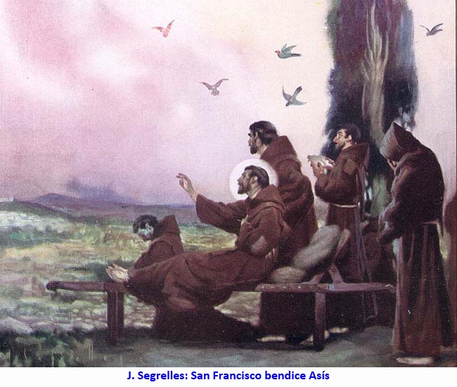 J. Segrelles: San Francisco bendice Asís